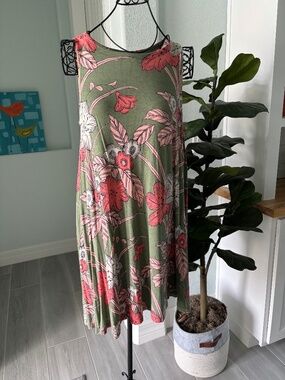 Loft Swing Tank Dress Sz M